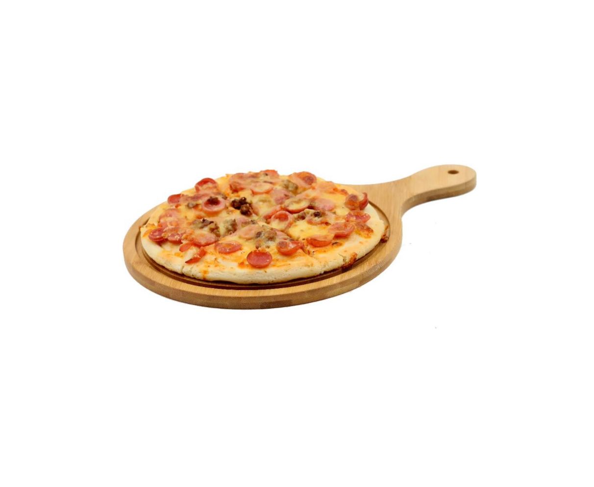 Tabla pizzera de madera 26cm
