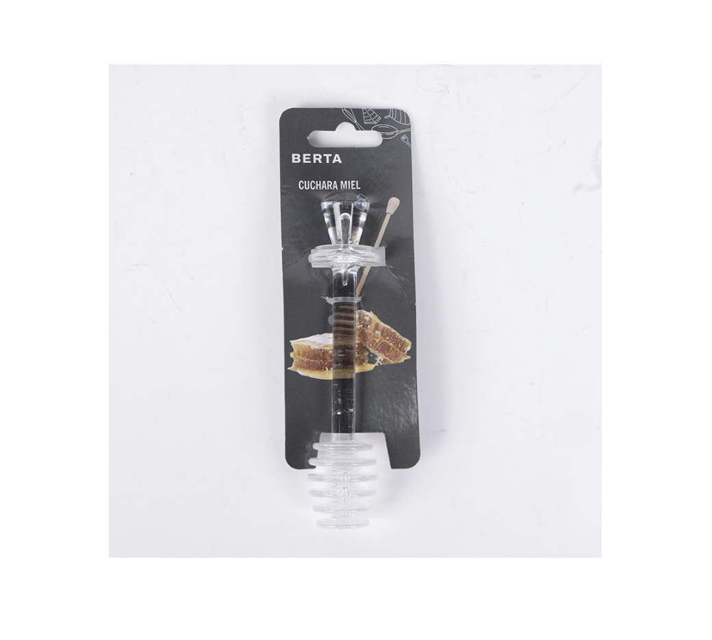 Cuchara de Miel en Acrilico Cristal 14 cm