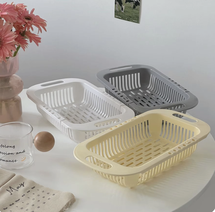 Colador Escurridor plegable de cocina para frutas y Vegetales 35x19x8cm