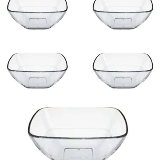 Juego de Bowls Ensaladera + Compoteras Duralex Quadre
