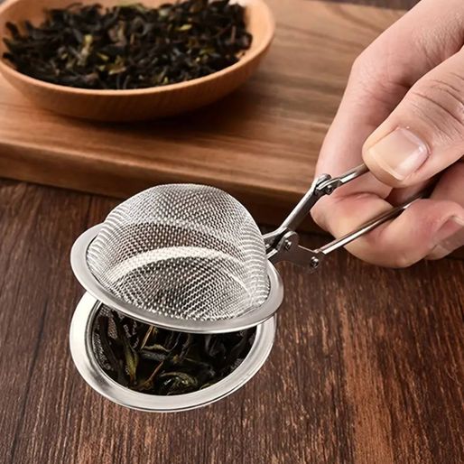 Colador De Té De Acero Inoxidable, Colador De Té Ahuecado, Bola De Especias, Tamiz De Harina De Bola De Especias