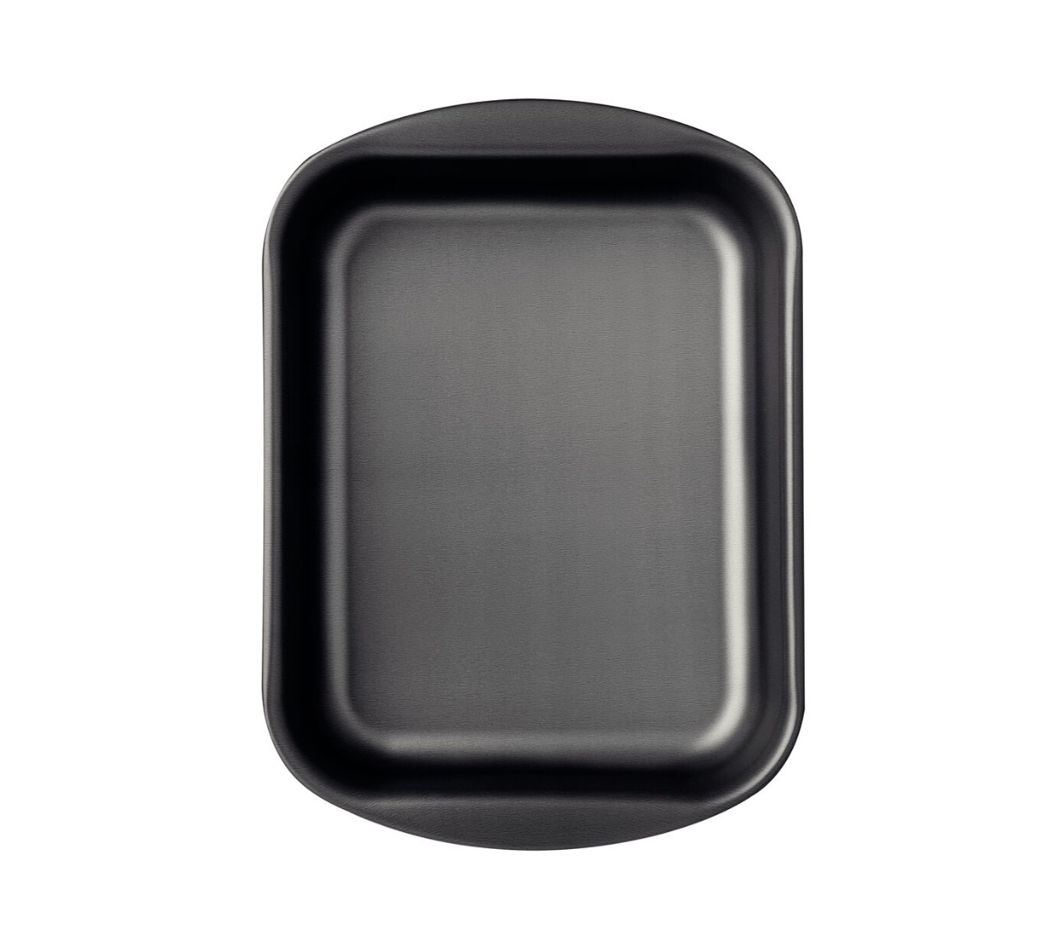 Asadera rectangular honda Tramontina Brasil en aluminio con revestimiento interno y externo antiadherente Starflon Max grafito 34 cm 4,9 L