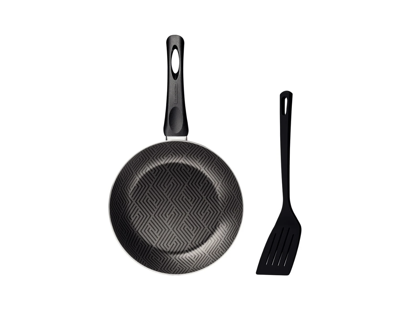 Sartén Tramontina Paris en Aluminio con Revestimiento Interno y Externo con Antiadherente Starflon Max Plomo con Espátula de Nylon 18 cm 0,6 L