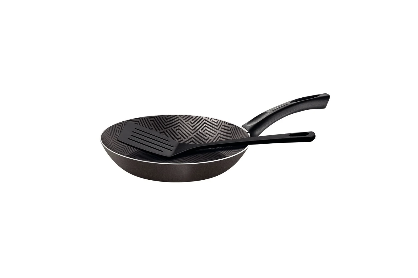 Sartén Tramontina Paris en Aluminio con Revestimiento Interno y Externo con Antiadherente Starflon Max Plomo con Espátula de Nylon 18 cm 0,6 L