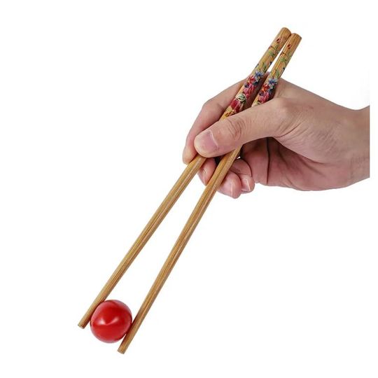 Set de 10 Palitos de Sushi Reutilizables en Bamboo Natural