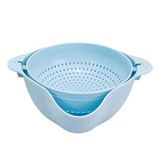 Escurridor de vegetales de plástico con bowl.