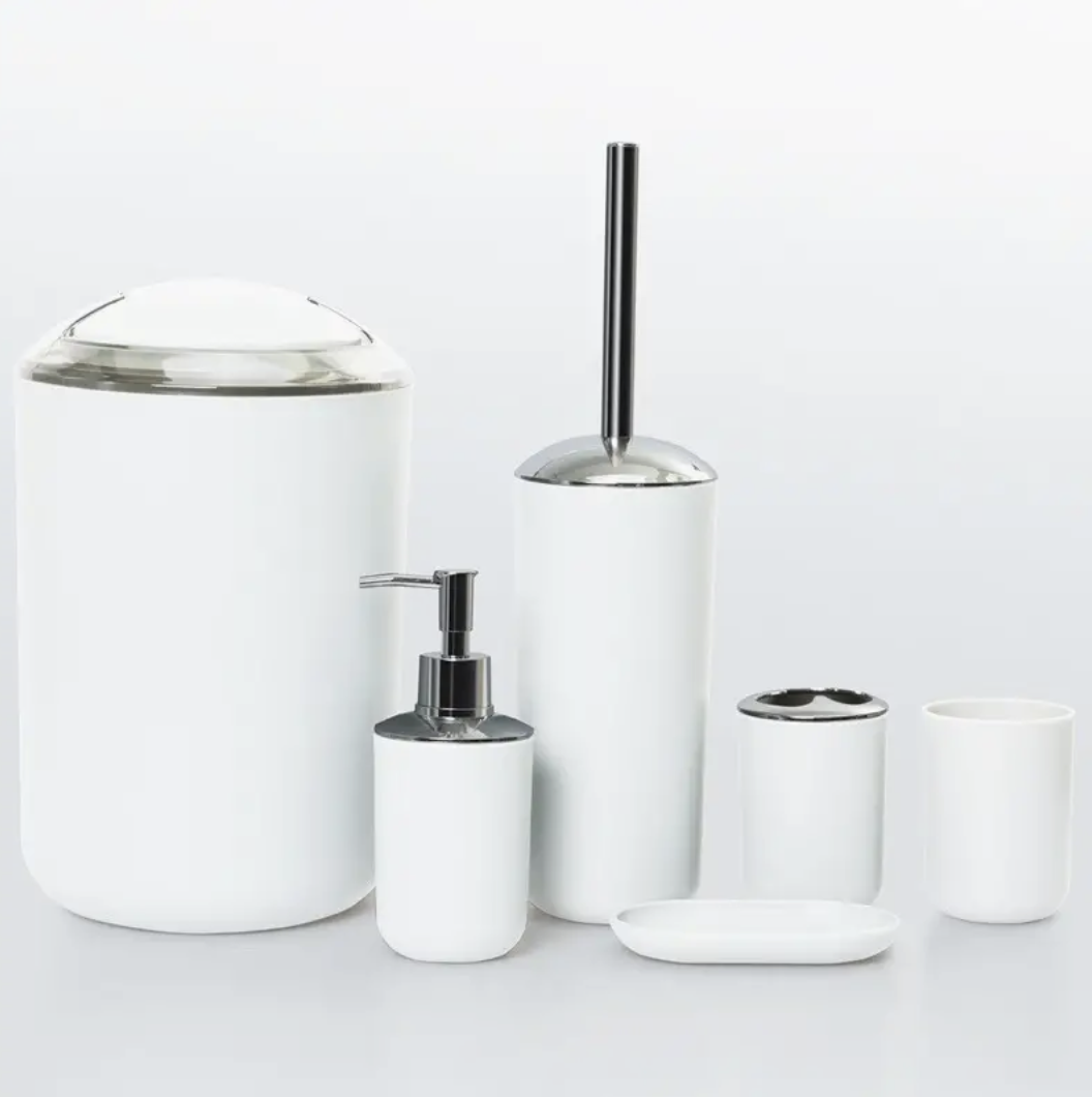 Set Baño 6 Piezas Elegante