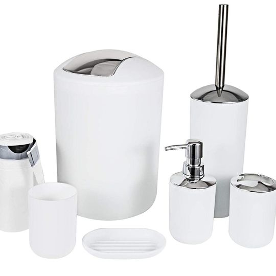 Set Baño 6 Piezas Elegante