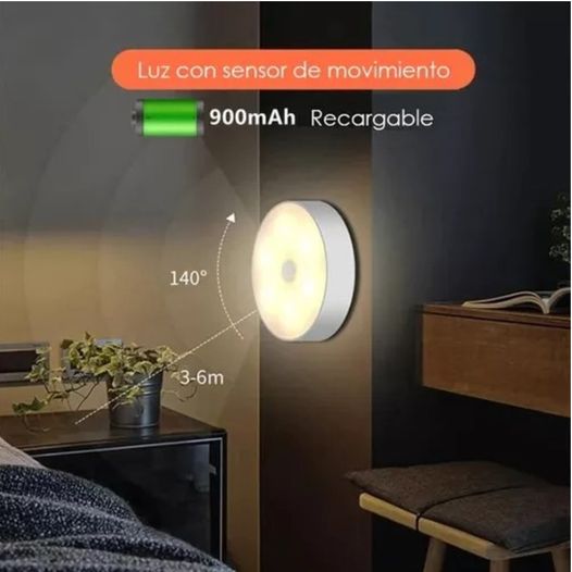 Luz Fria Led Recargable con Sensor