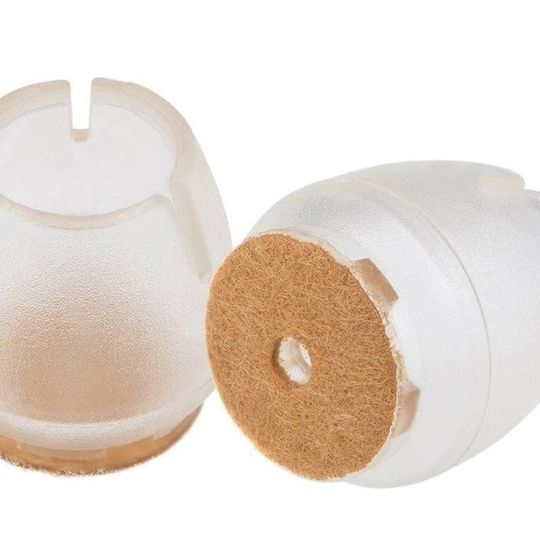 Protector De Suelo Silicona Para Patas Sillas Mesas X24 Cilindrica