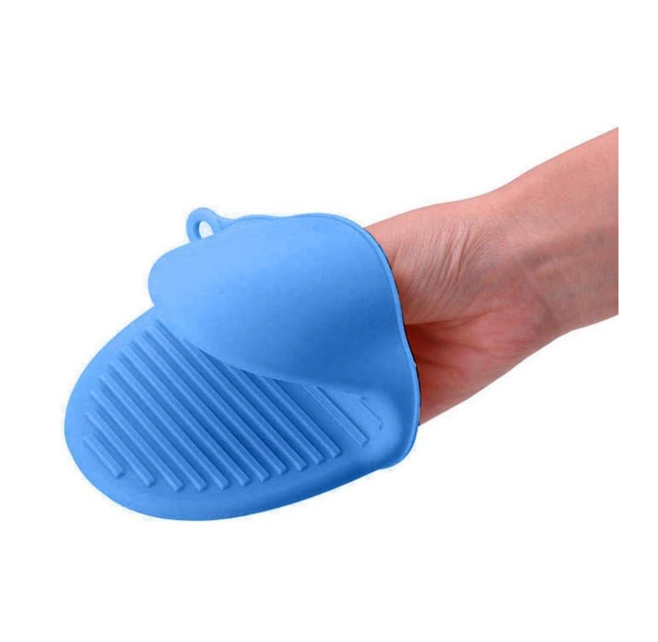 Guante de aislamiento térmico de silicona antiquemaduras, herramienta de cocina antideslizante para horno, 1 unidad