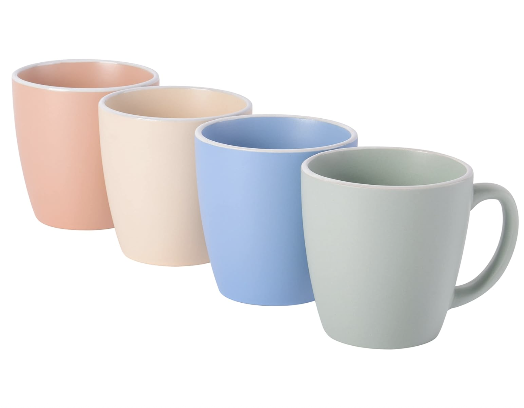 Tazas de Ceramica Esmaltada Mate, encastrable 350Ml