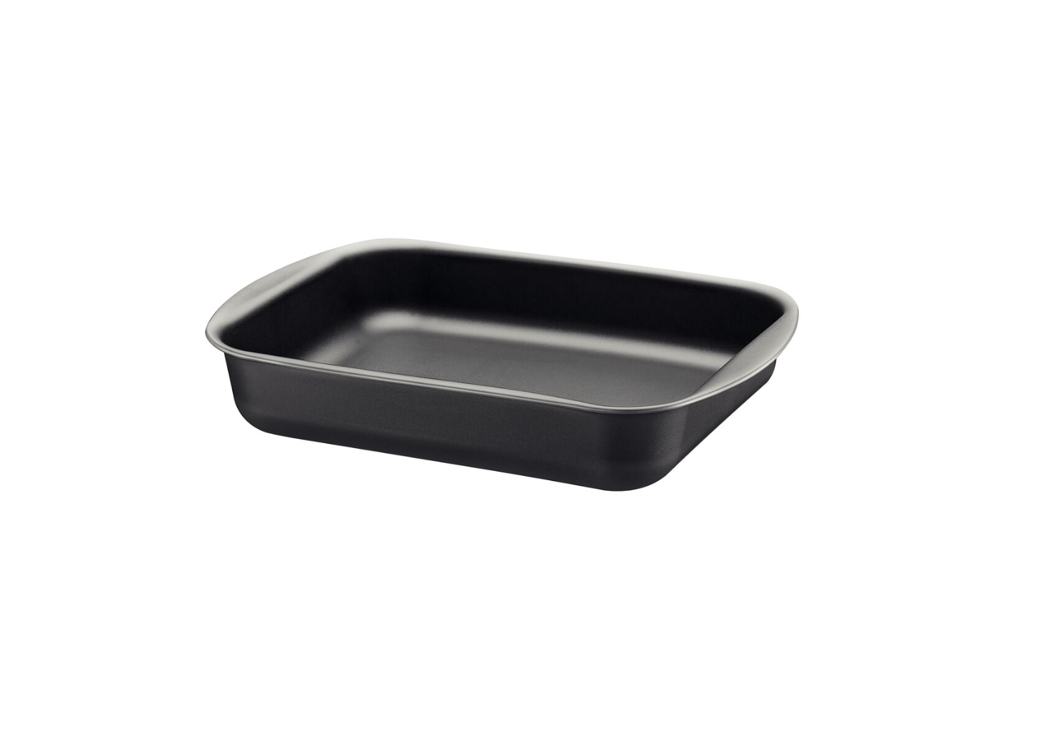 Asadera rectangular honda Tramontina Brasil en aluminio con revestimiento interno y externo antiadherente Starflon Max grafito 28 cm 3,3 L