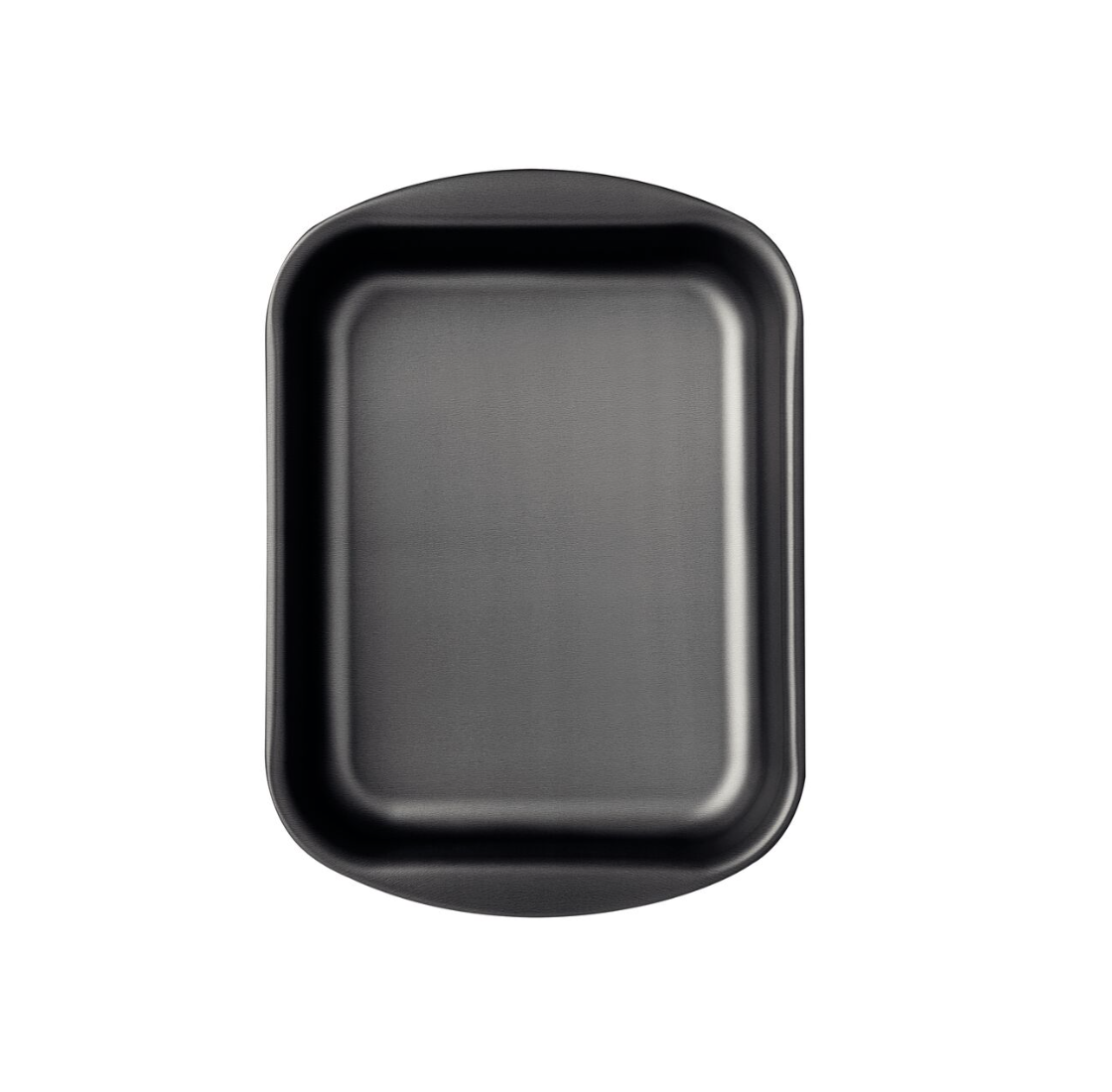 Asadera rectangular honda Tramontina Brasil en aluminio con revestimiento interno y externo antiadherente Starflon Max grafito 28 cm 3,3 L