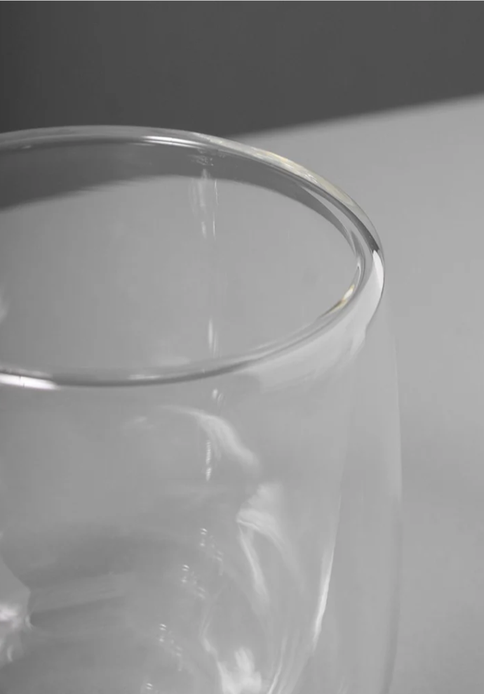 Taza de Vidrio Doble Pared 250ml