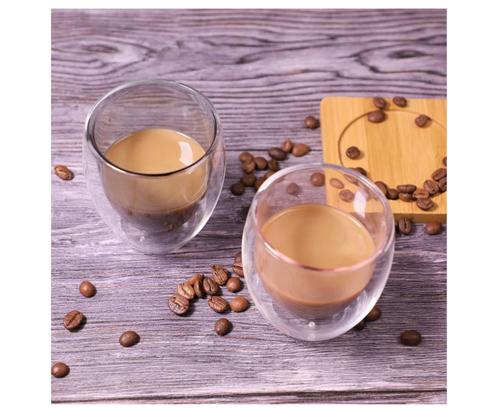 Vaso Vidrio Doble Pared 250ml