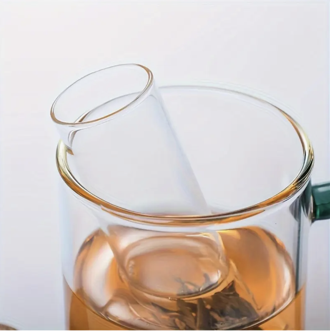 Infusor de Té en vidrio con tapa de Corcho