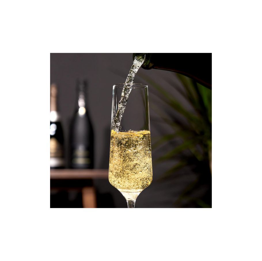 Juego De 6 Copas Champán Cristal Edelita 250ML