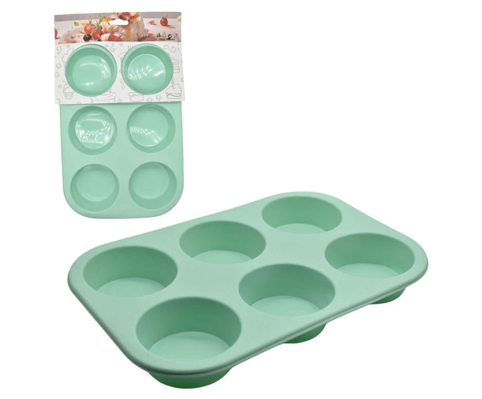 Molde de silicona para CupCake 6  26.5x18x3cm