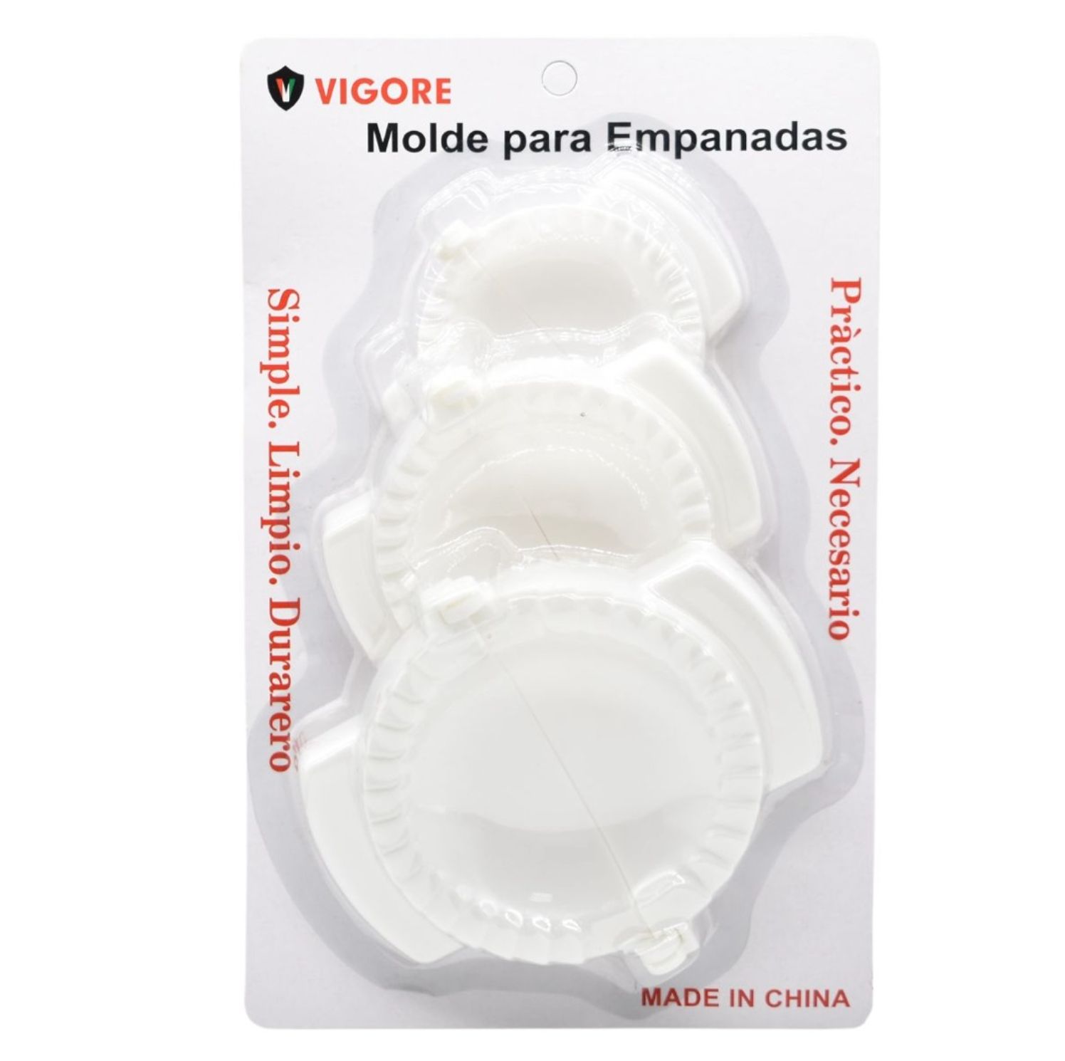 Trio de Moldes para Empanadas Vigore