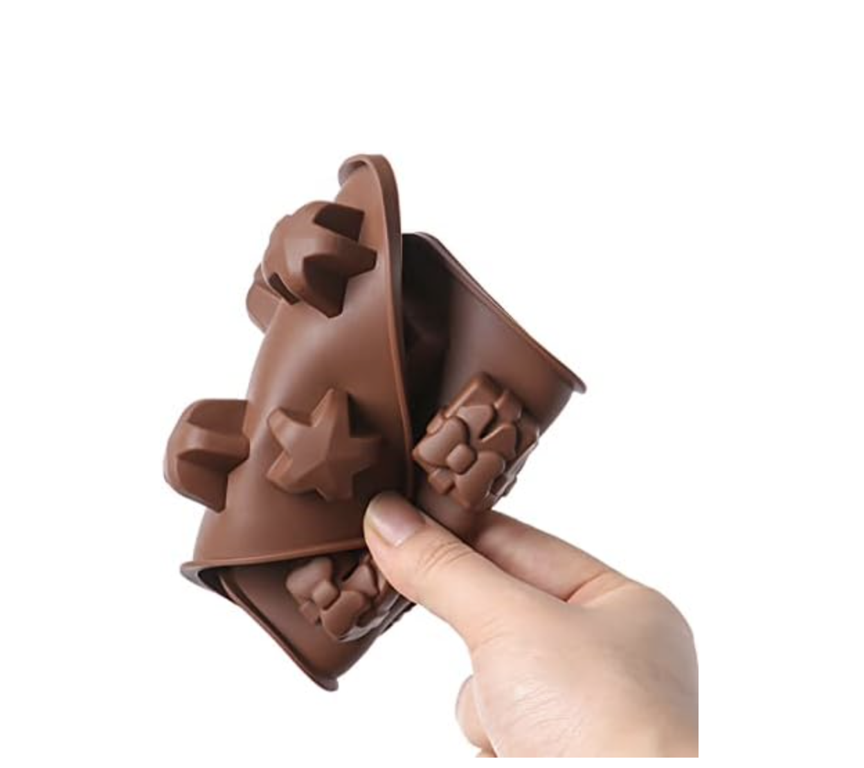 Molde de silicona para chocolate 21 x 10 cm Navideño