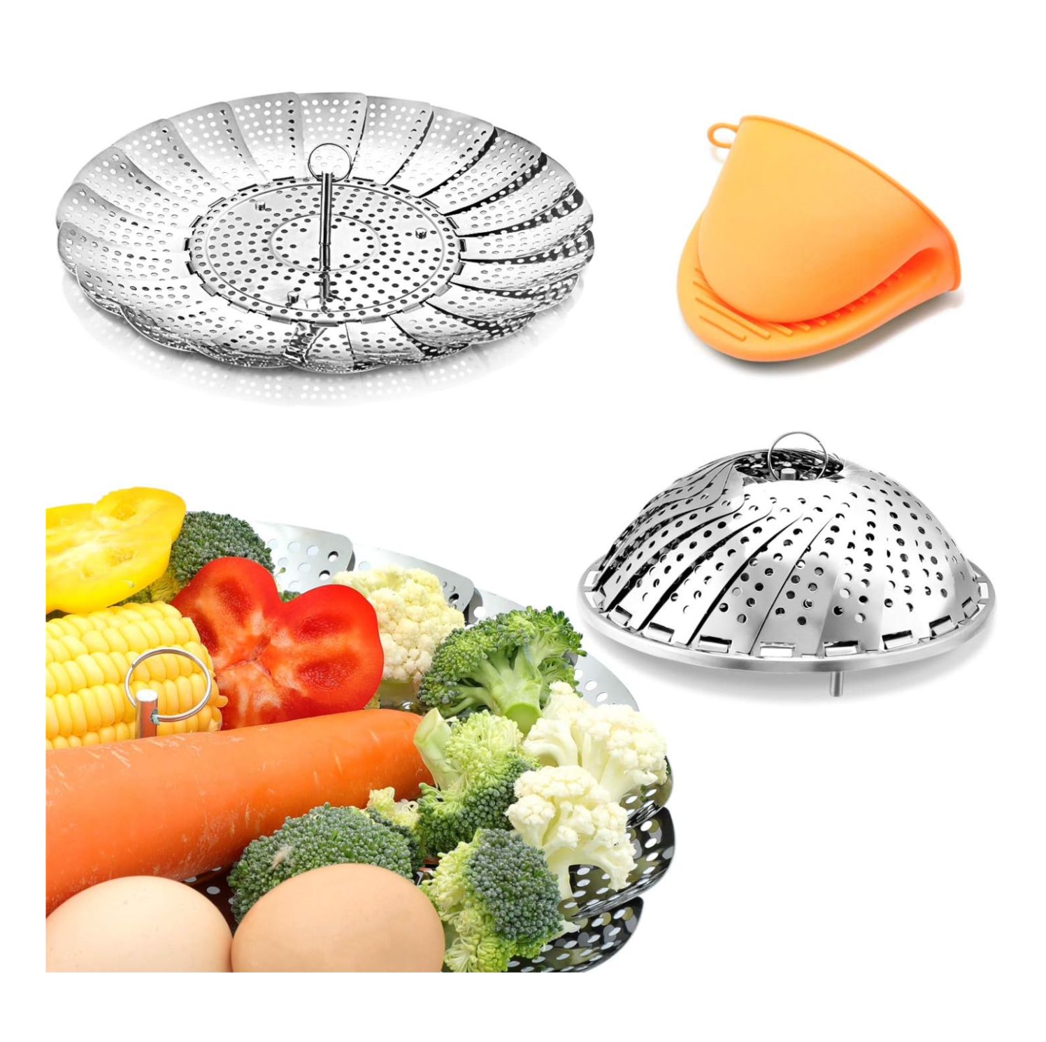 Hervidor de Verduras al Vapor Berta 17x27cm