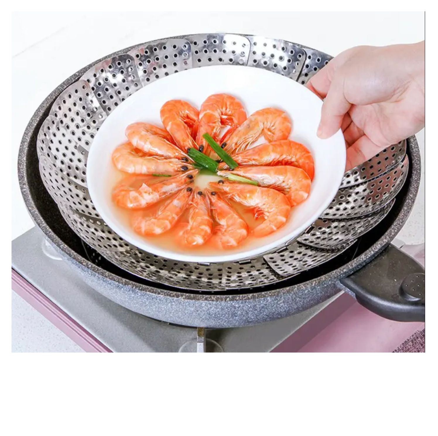 Hervidor de Verduras al Vapor Berta 17x27cm