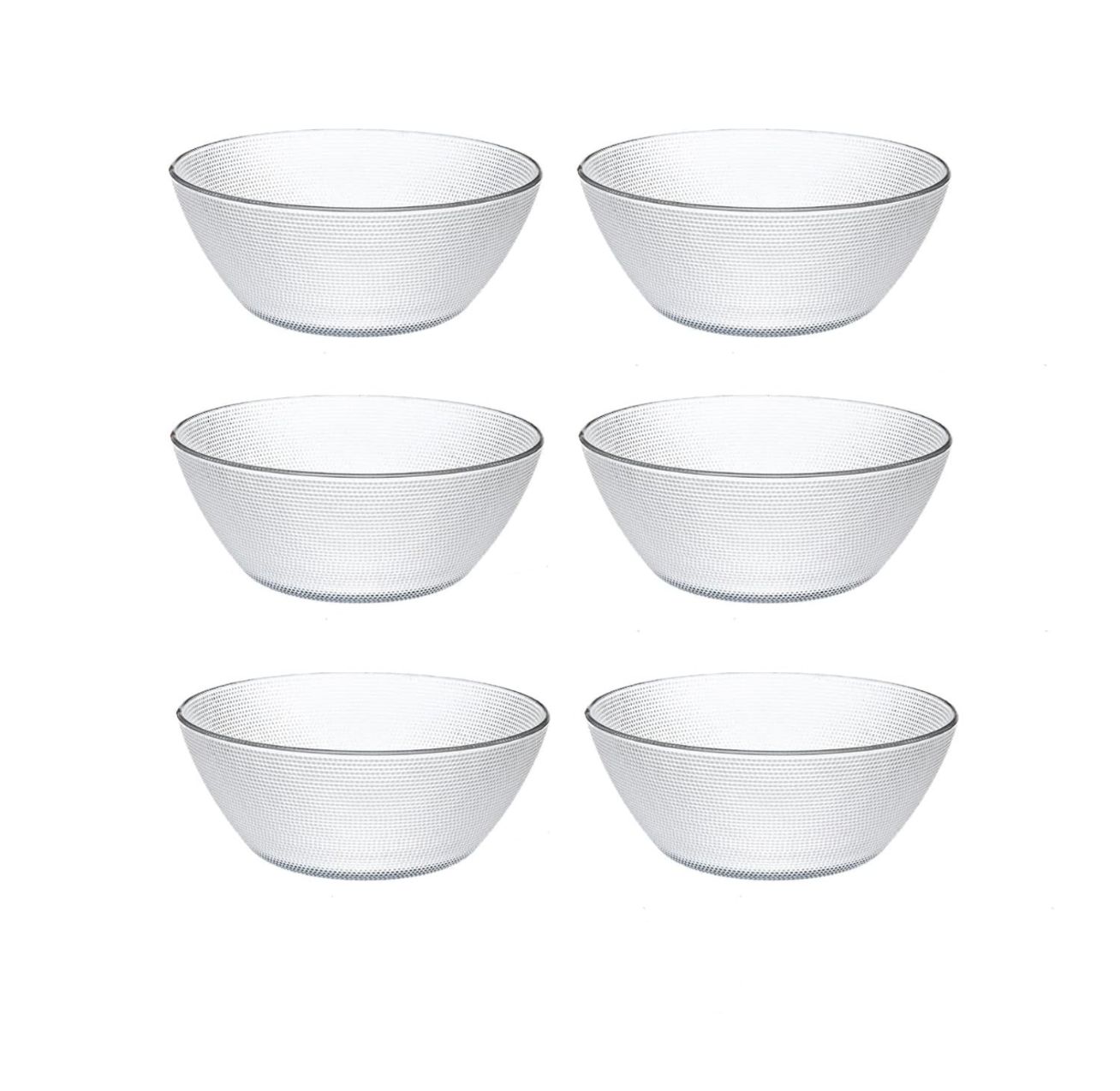 Juego de 6 Compoteras en vidrio 300 ml