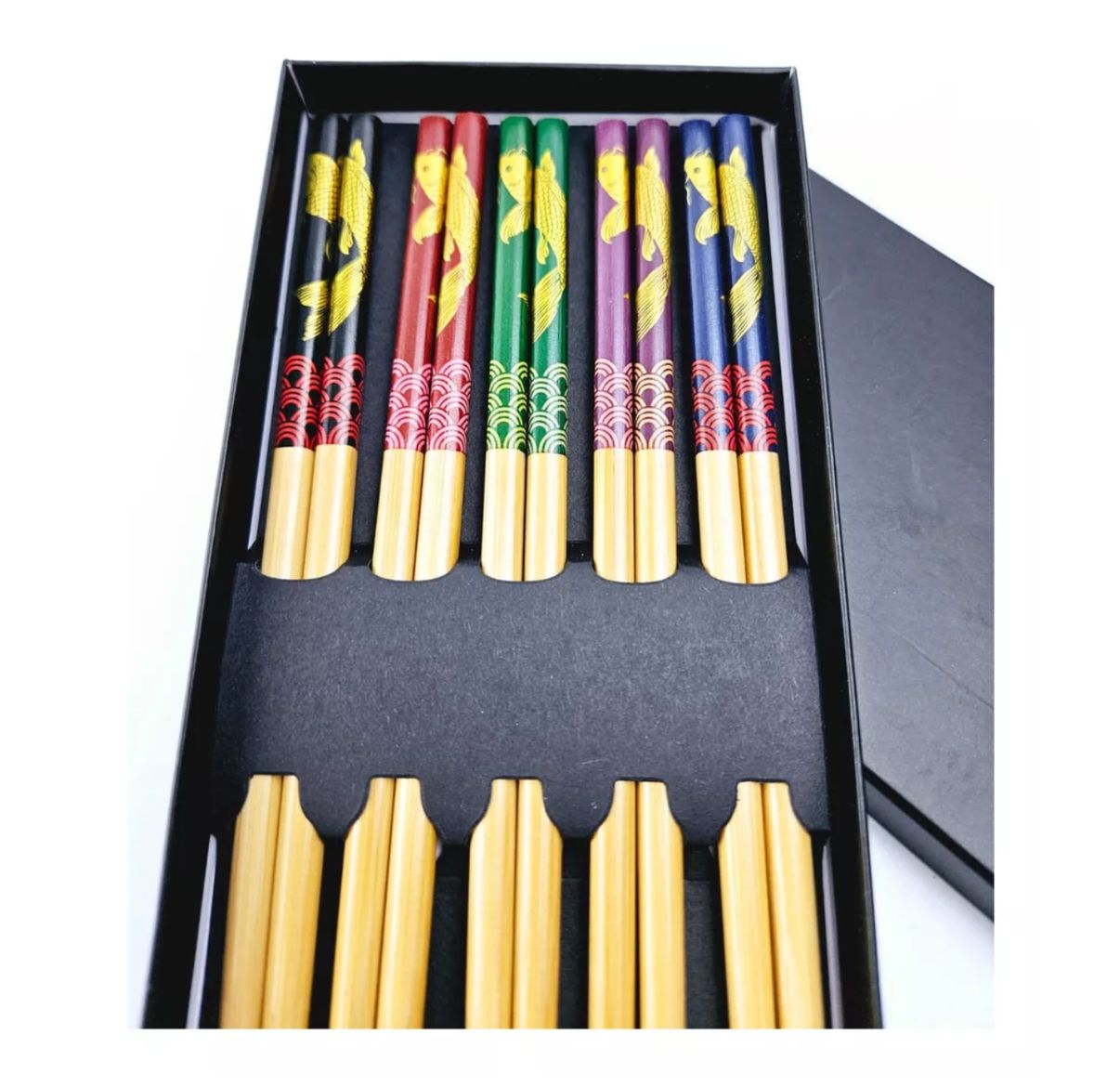 Set de 5 Pares de Palitos de Sushi en Bamboo