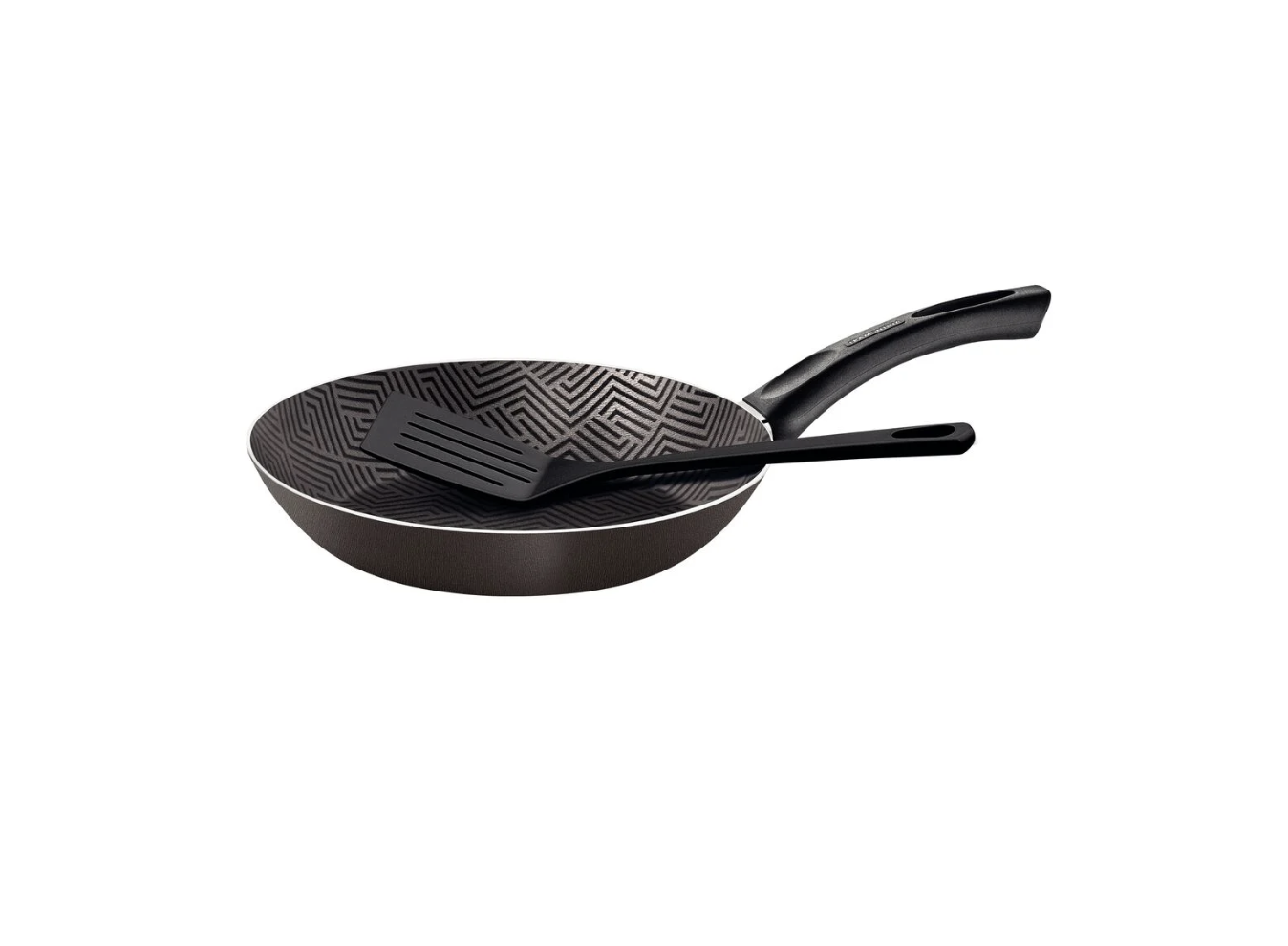 Sartén Tramontina Paris en Aluminio con Revestimiento Interno y Externo con Antiadherente Starflon Max Plomo con Espátula de Nylon 28 cm 2,0 L