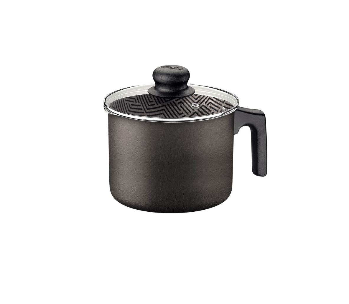 Hervidor Tramontina Paris en Aluminio con Revestimiento Interno y Externo Antiadherente Starflon Max Plomo con Tapa de Vidrio 14 cm 1,9 L