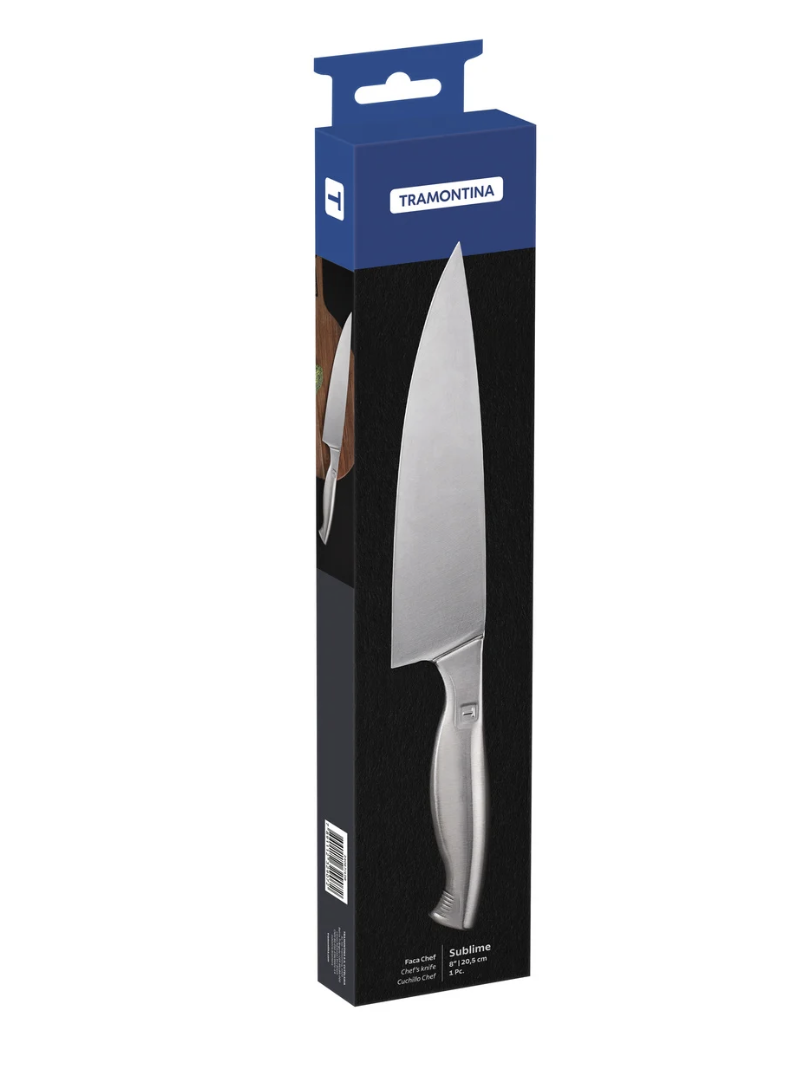 Cuchillo Chef Tramontina Sublime en Acero Inoxidable 8&quot;