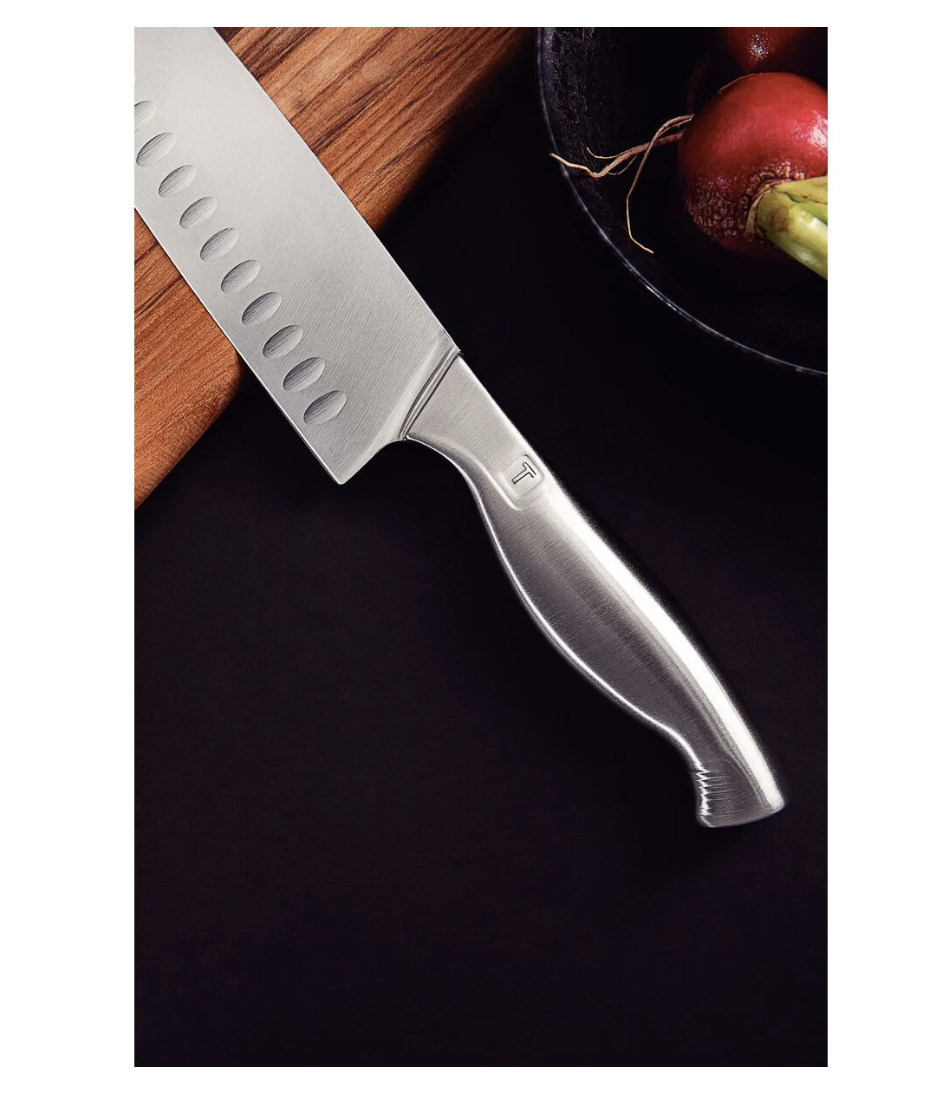 Cuchillo Santoku Tramontina Sublime en Acero Inoxidable 7,5&quot;