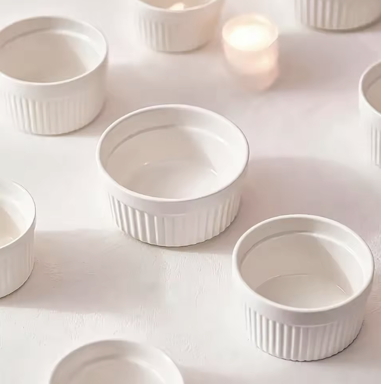 Deep Ramekin Blanco de Ceramica 7cm