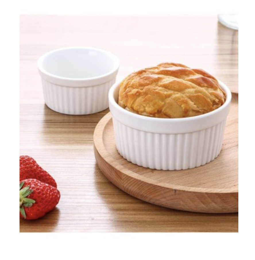 Deep Ramekin Blanco de Ceramica 7cm