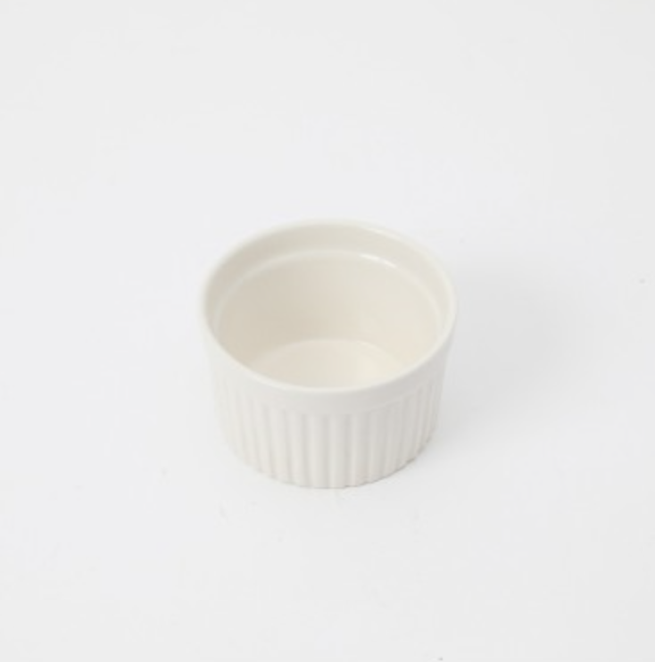 Deep Ramekin Blanco de Ceramica 7cm