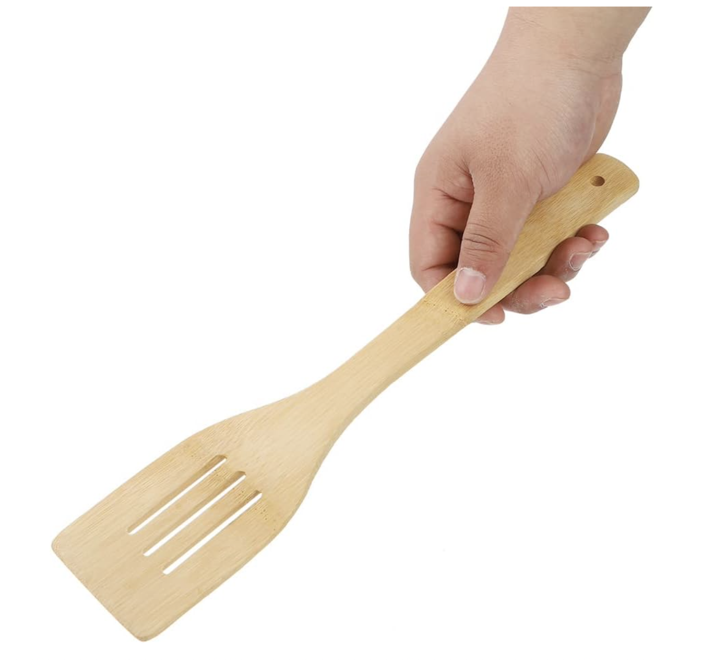 Espatula Ranurada Biodegradable en Bamboo