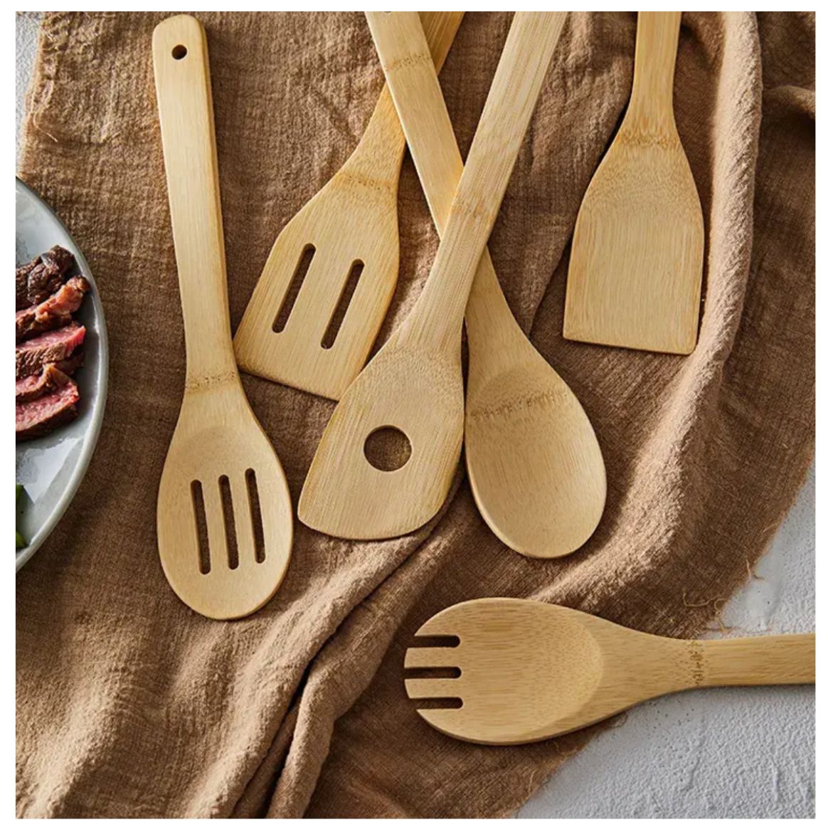 Cuchara Ecologica de Bamboo con Orificio