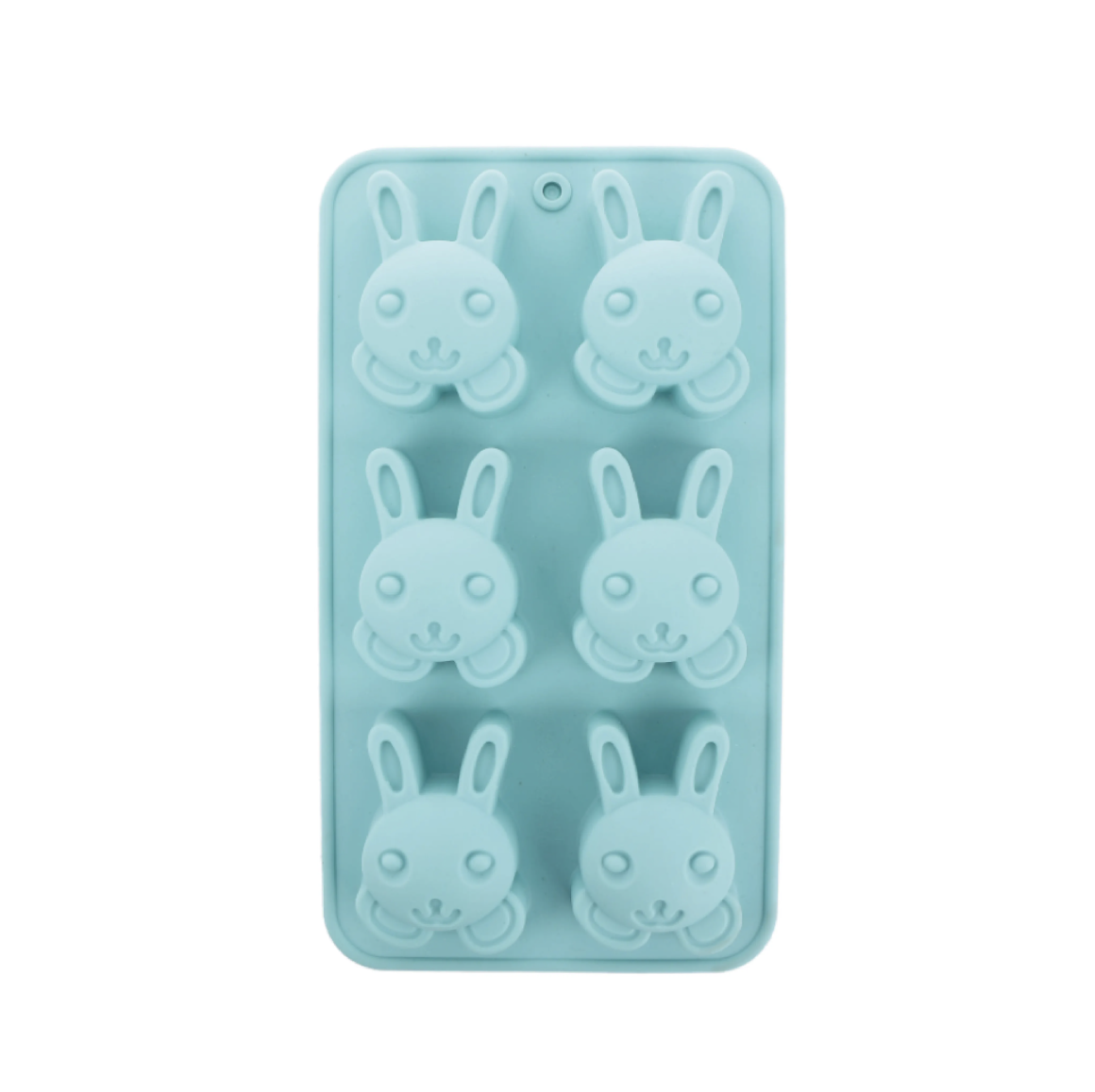 Molde de silicona para chocolates conejos 26x14.5x3.2cm.