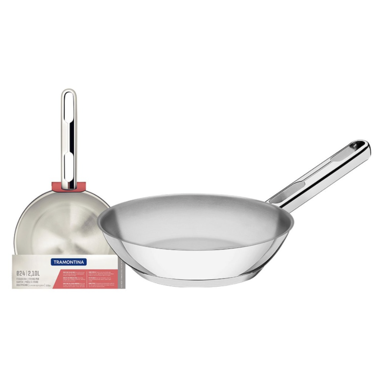 Sartén Allegra de acero inoxidable con fondo triple de 28 cm Tramontina