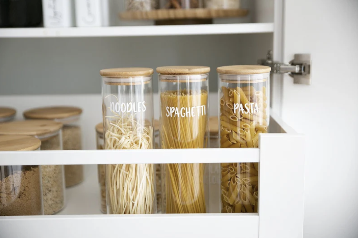 Frasco de Borosilicato con Tapa de Madera 1350 ml