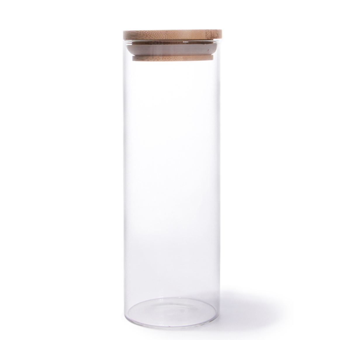 Frasco de Borosilicato con Tapa de Madera 1350 ml