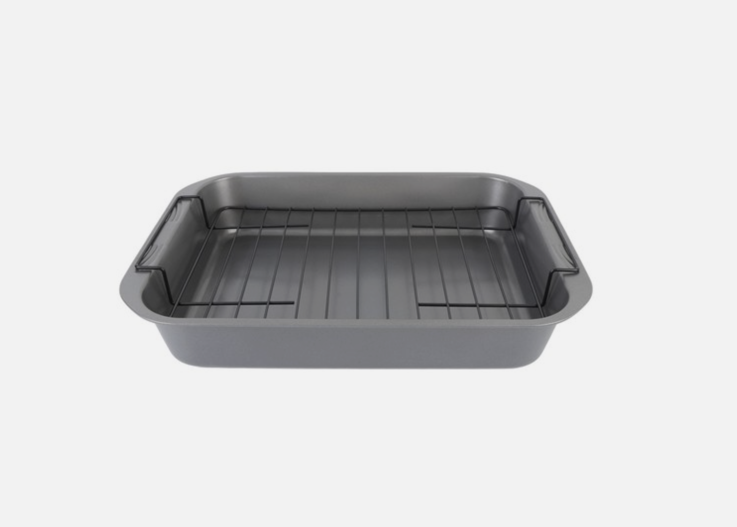 Bandeja de Horneado en Acero al Carbono con Rejilla 37x25x5 cm
