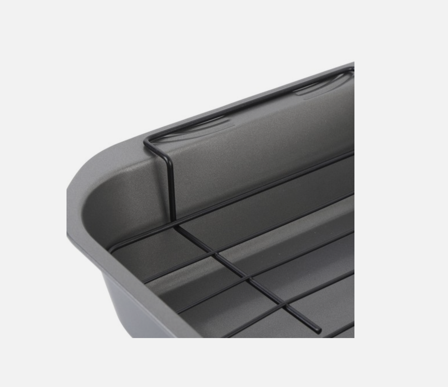 Bandeja de Horneado en Acero al Carbono con Rejilla 37x25x5 cm