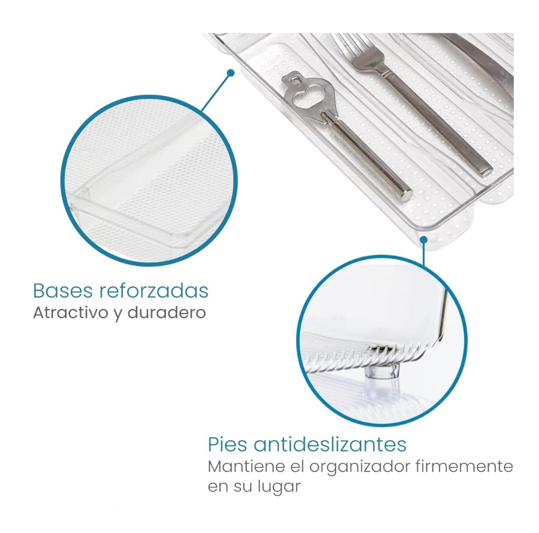 Cubertera o Bandeja Organizadora en acrílico33x24x4.5cm