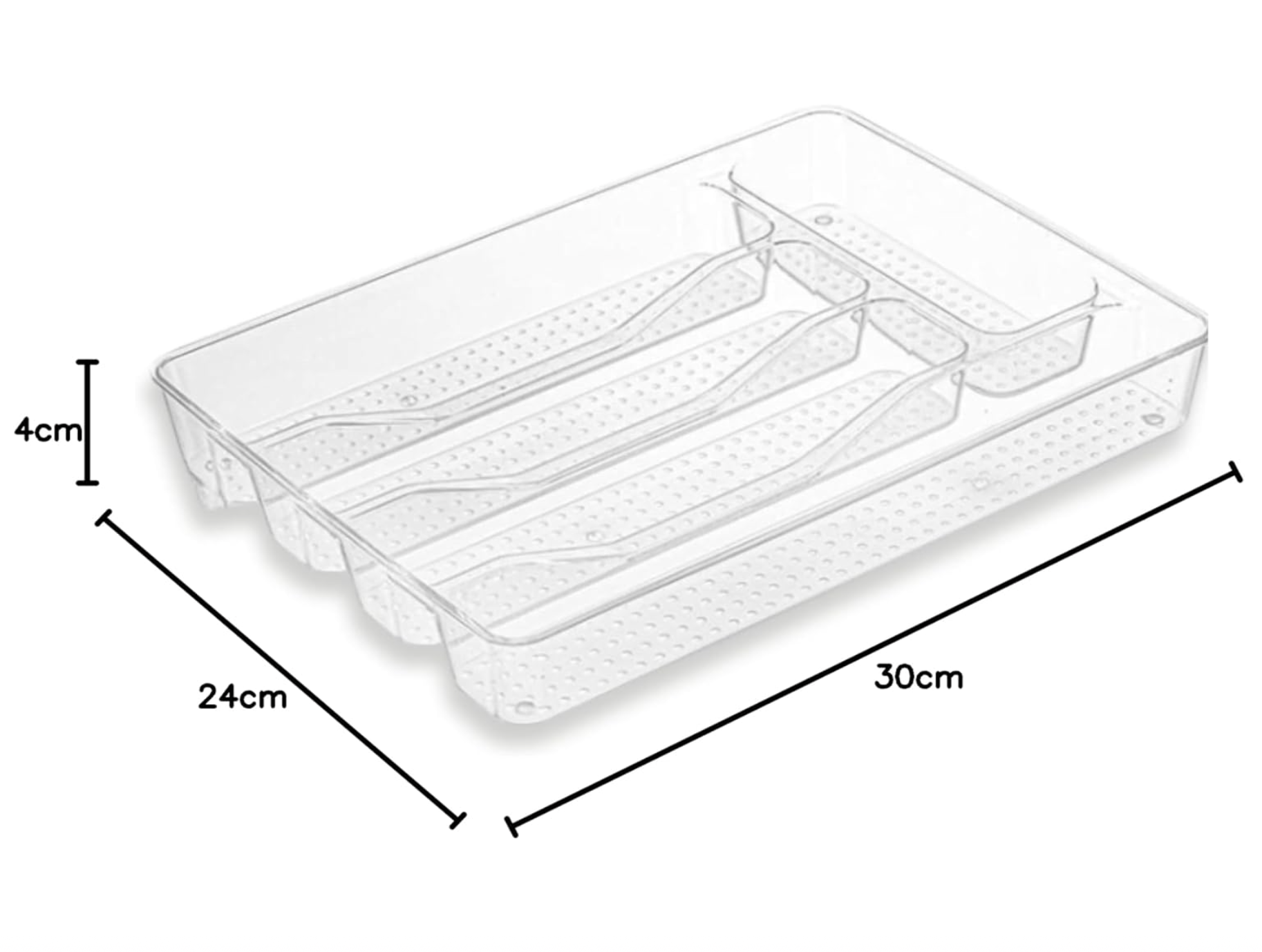 Cubertera o Bandeja Organizadora en acrílico33x24x4.5cm