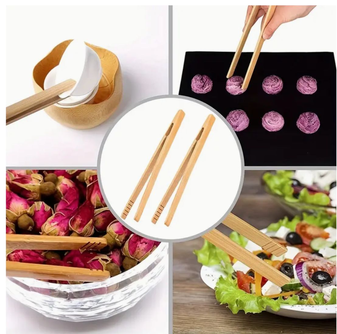 Pinza de Bamboo para cocina chica 18x1.5cm
