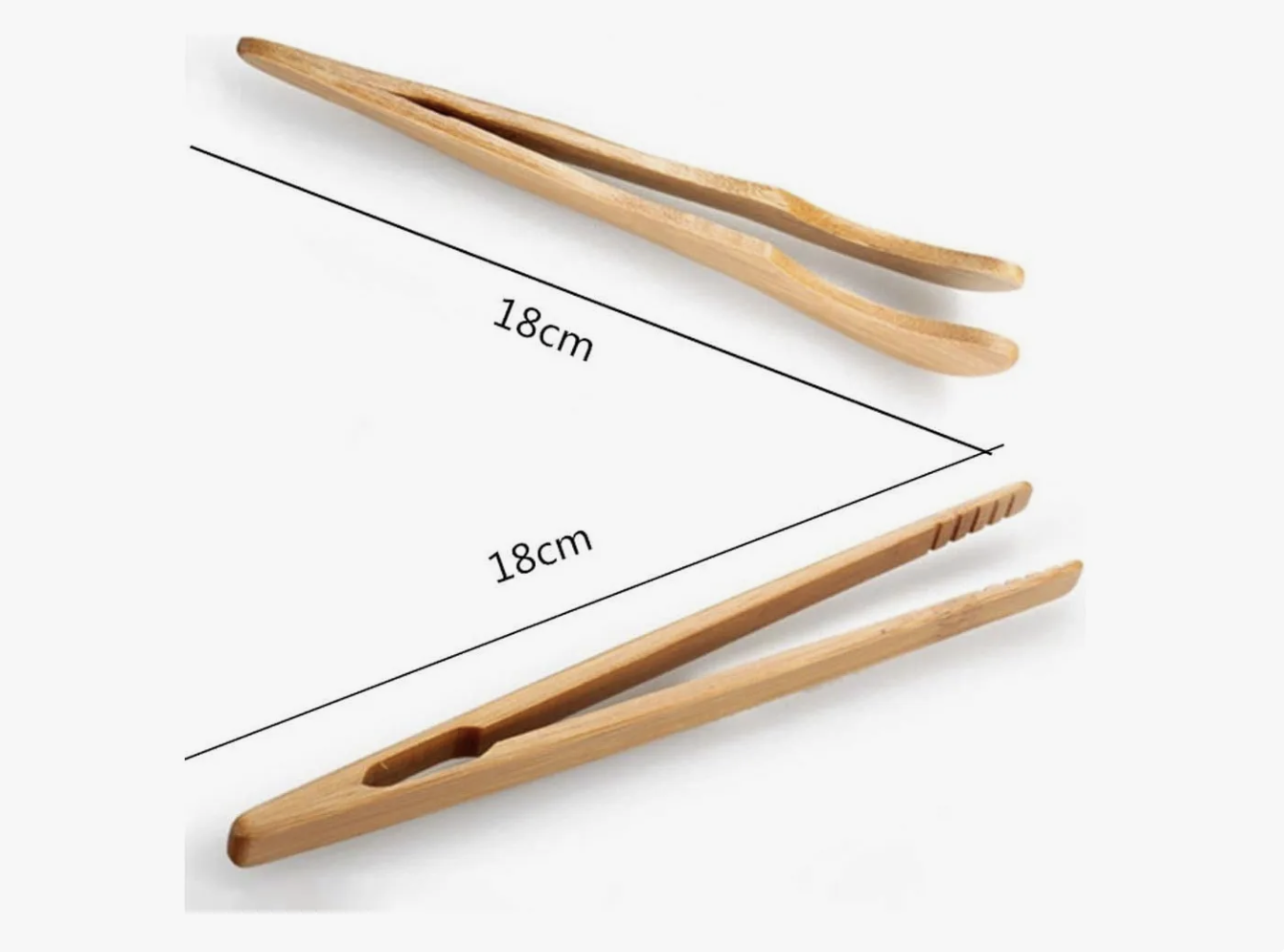 Pinza de Bamboo para cocina chica 18x1.5cm