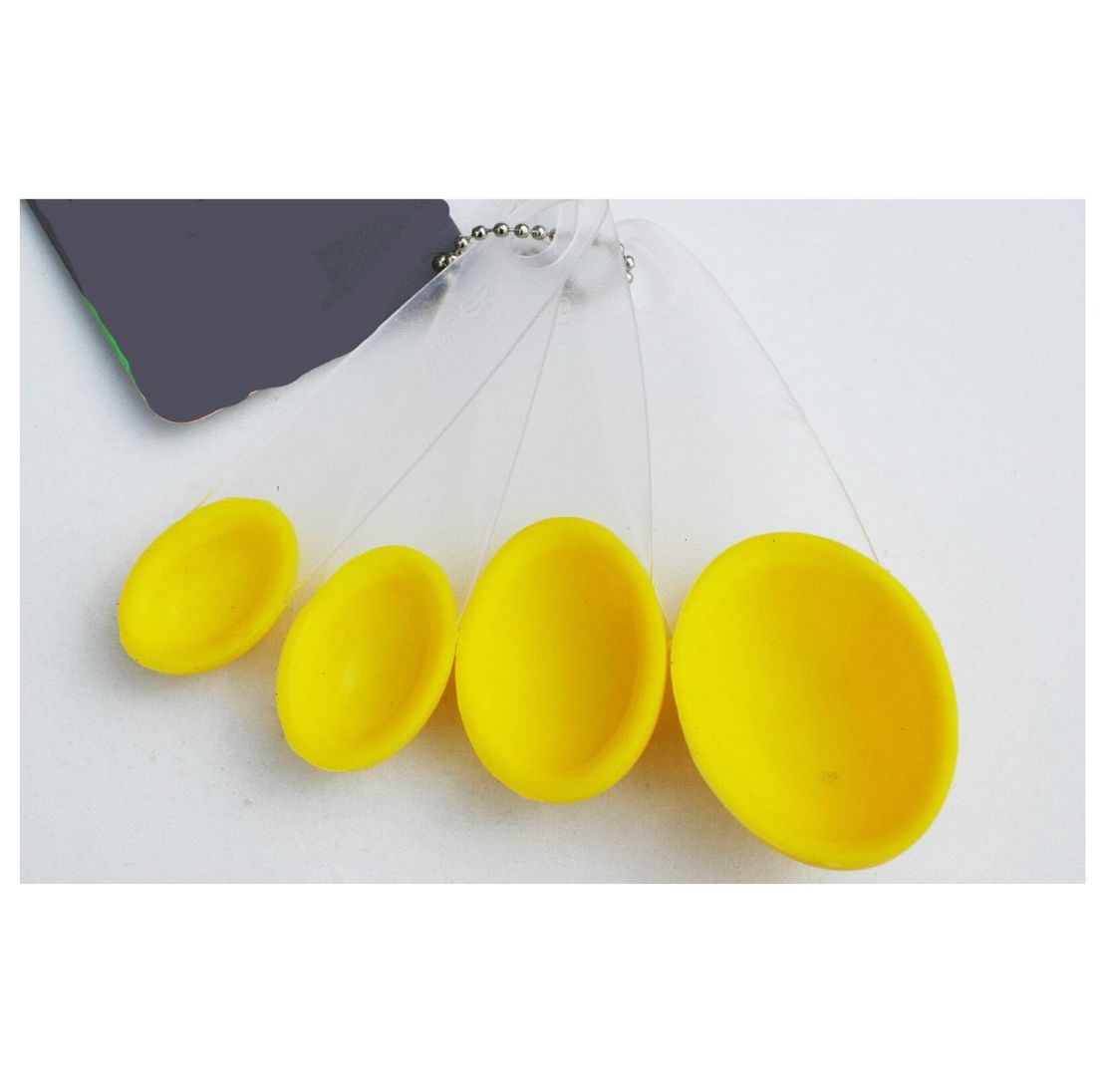 Juego de Cucharas 4 Medidoras en Silicona con mango Plastico