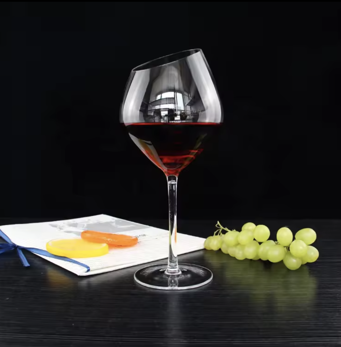 Juego De 6 Copas Vino Cristal Blanca Sesgado 540ml